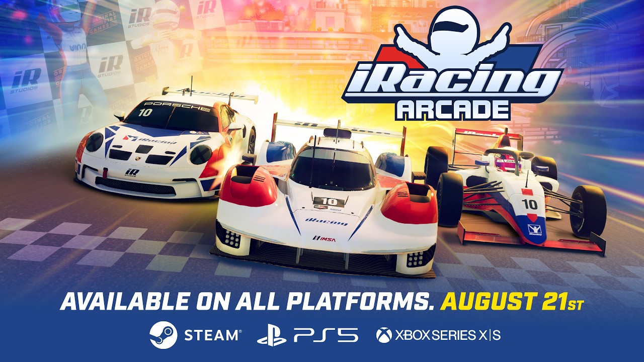 iRacing Arcade is Coming to PlayStation 5 and Xbox on August 21!